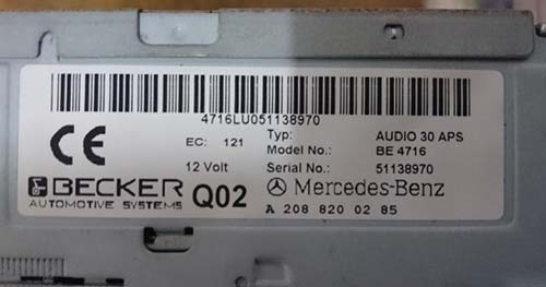 3. How Do I Find My Locating Your Mercedes Becker Serial Number Radio's Serial Number? 