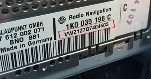 1. How Do I Find My VW Radio Label Information Radio's Serial Number? 