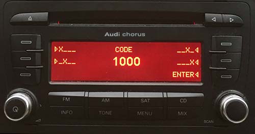 Audi A3 Radio Code Unlock 