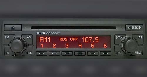 SOLVED Read Description - Audi A2 Concert Radio SAFE mode & RDS / TP code  fault problems 