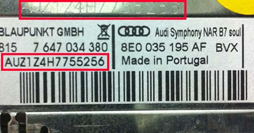 3. How Do I Find My Audi Radio Label Examples Radio's Serial Number? 