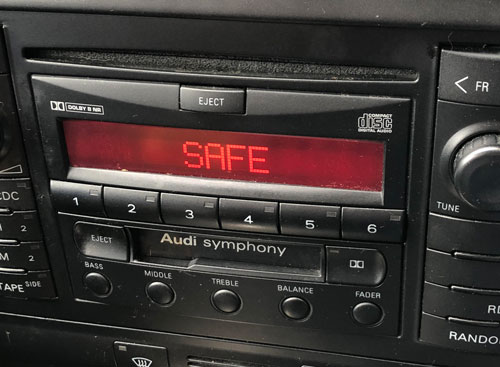 Audi Concert Radio - Safe mode 