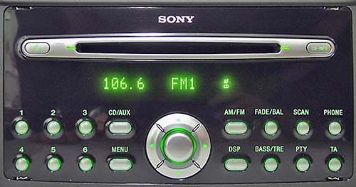 1. How Do I Find My Ford Sony CD132 (Green) Radio's Serial Number? 