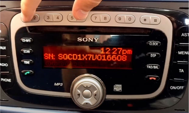Ford SMax Radio Codes
