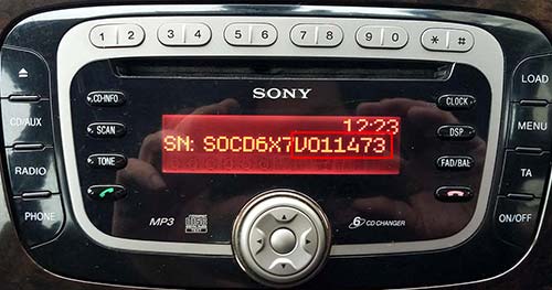 1. How Do I Find My Ford Focus Sony MP3 Radio's Serial Number? 