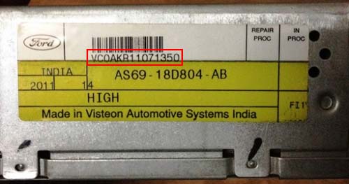 3. How Do I Find My KA Visteon Radio Label Radio's Serial Number? 