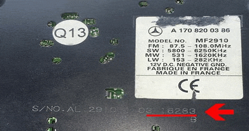1. How Do I Find My Identifying Your Mercedes Serial Number Radio's Serial Number? 