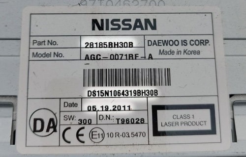 Nissan Daewoo Radio Label