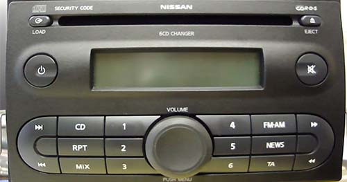 Nissan 6CD Blaupunkt Radio Code Input Instructions