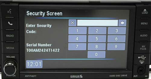 3. How Do I Find My Chrysler Touch Screen Radio (Media Centre 430/730) Radio's Serial Number? 