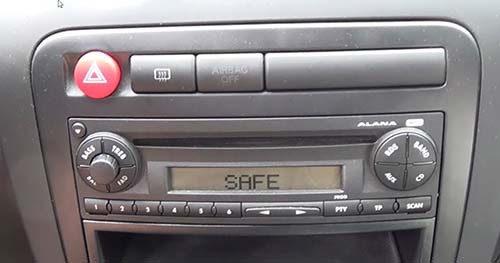 SEAT Alana Radio Code Entry Instructions