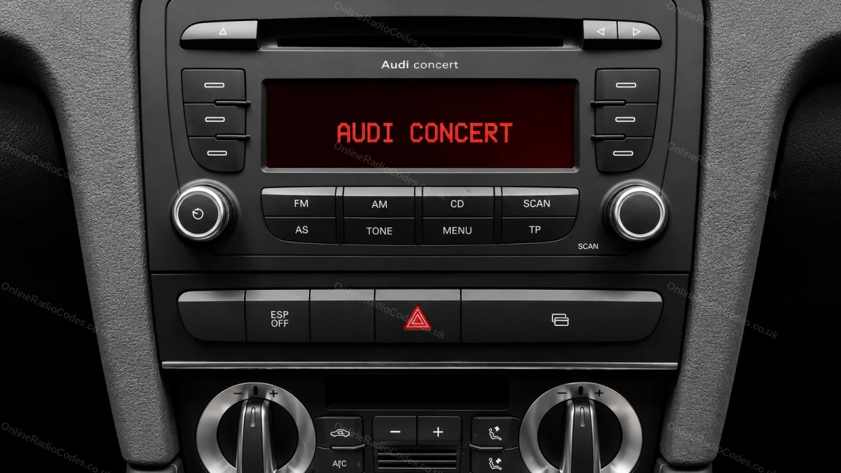 Audi Concert radio unit
