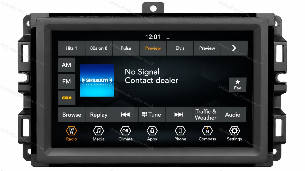 Remove the radio to access the serial label