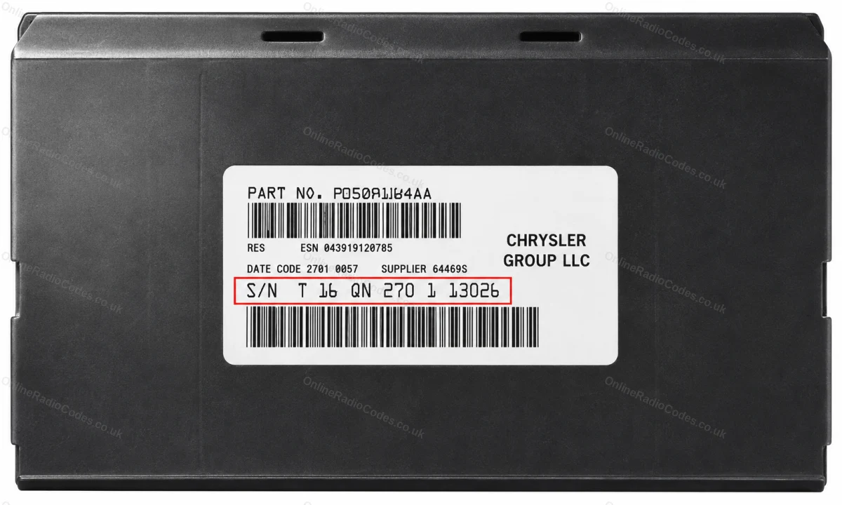 Find the T-series serial on the label