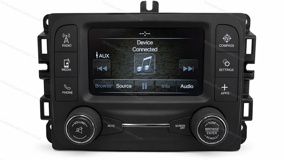 Remove the radio to access the serial label
