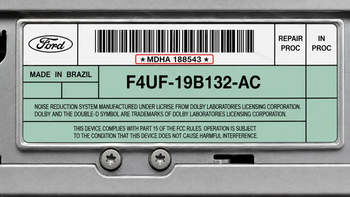 Enter the serial from the label