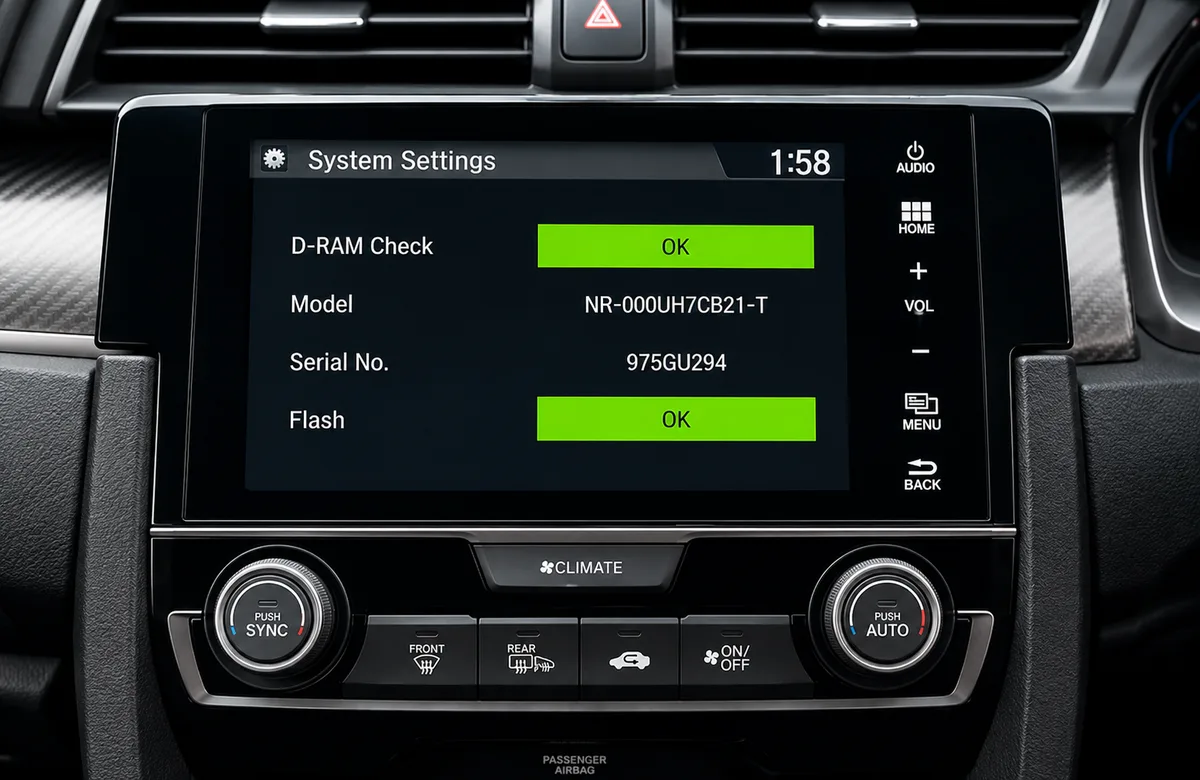 Find your serial in the diagnostics menu