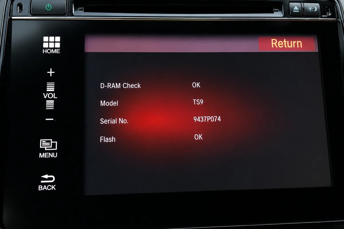 Find your serial in the diagnostics menu