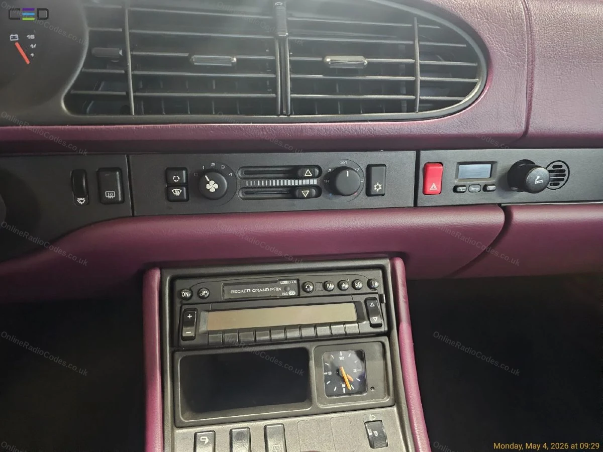 Becker Grand Prix fitted in the dash