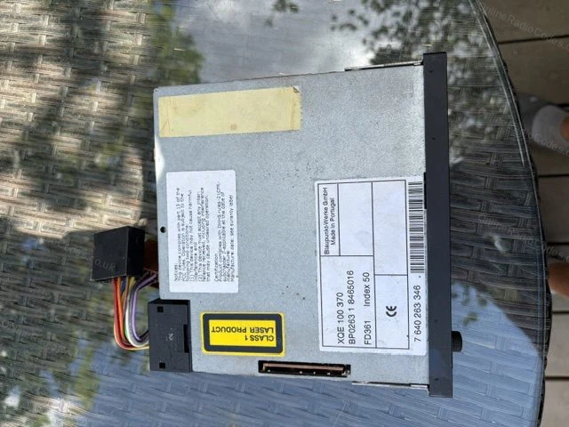 Label on the top of the Blaupunkt unit