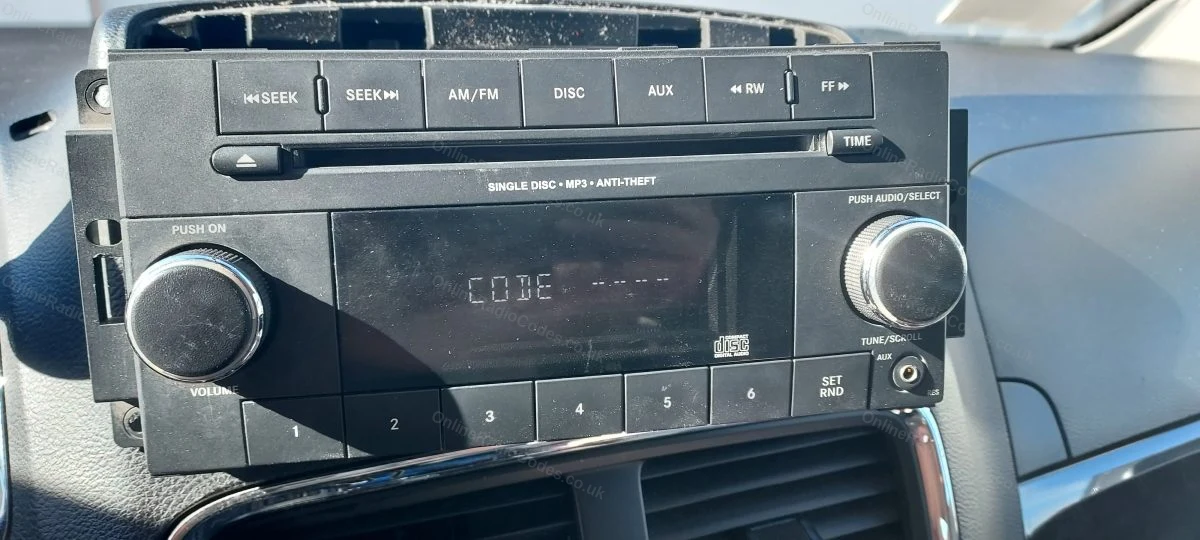 Radio asking for its code after power loss