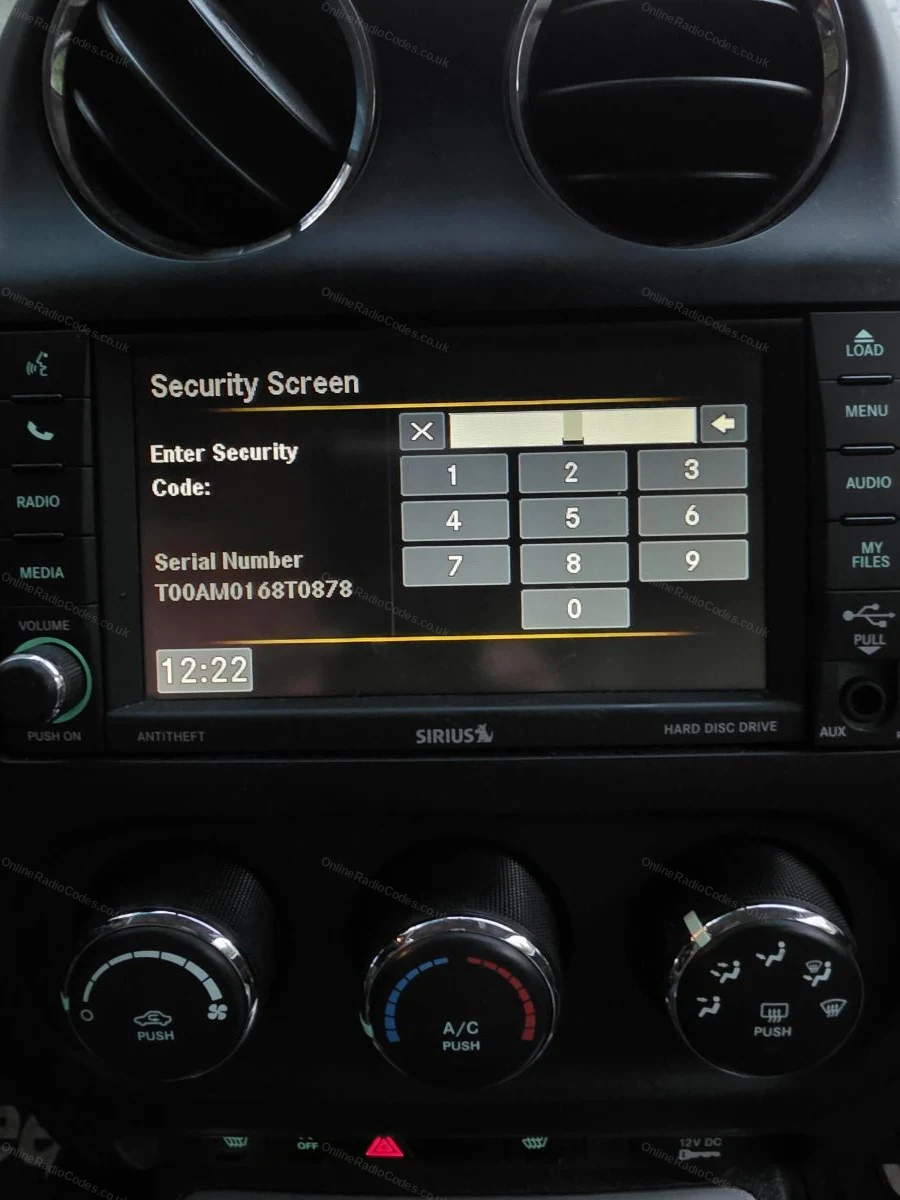 Part and serial label on the side of the unit