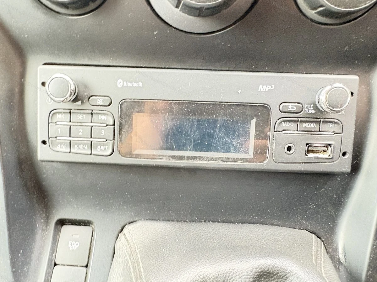 Mercedes radio in the dashboard