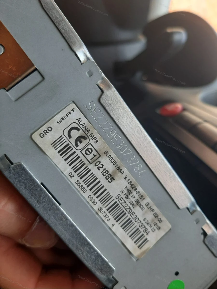 SEZ serial on the label and stamped into the casing