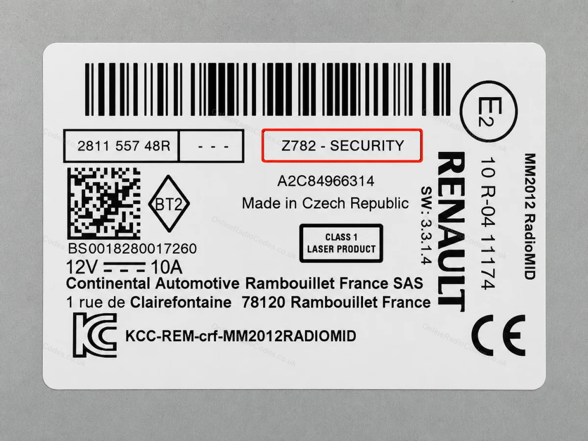 Find the serial number on the label