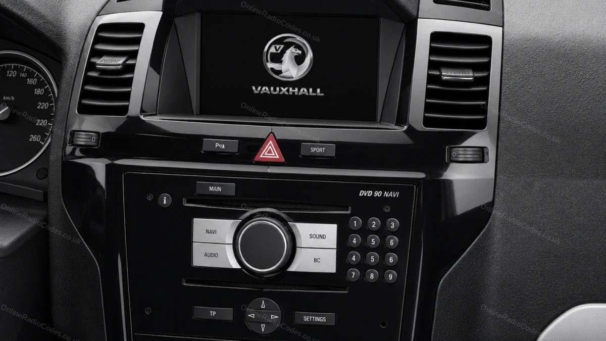 Vauxhall DVD90 BT radio unit